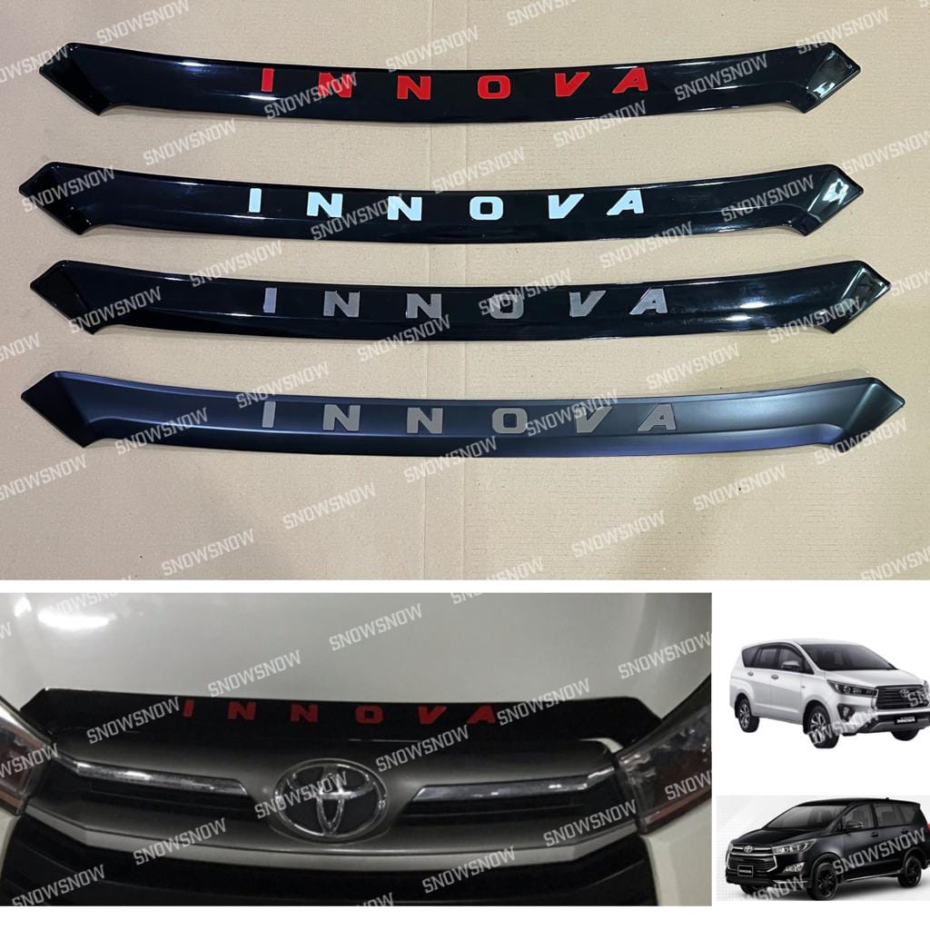 Hood Molding All New Innova Facelift 2016 2021 2022 2023 List Kap Mesin Chrome Merah Putih