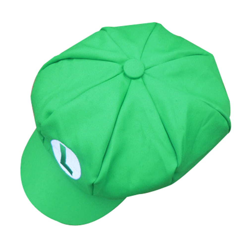 Topi Bentuk Octagonal Desain Super Mario Bros Luigi Untuk Cosplay