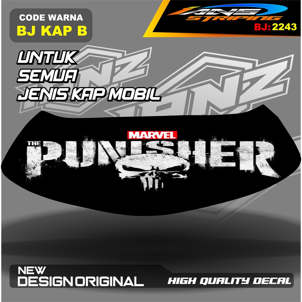 STICKER KAP MOBIL BRIO, AGYA, JAZZ, AVANZA, INOVA / DECAL STIKER CUP KAP MOBIL / STIKER KAP MESIN