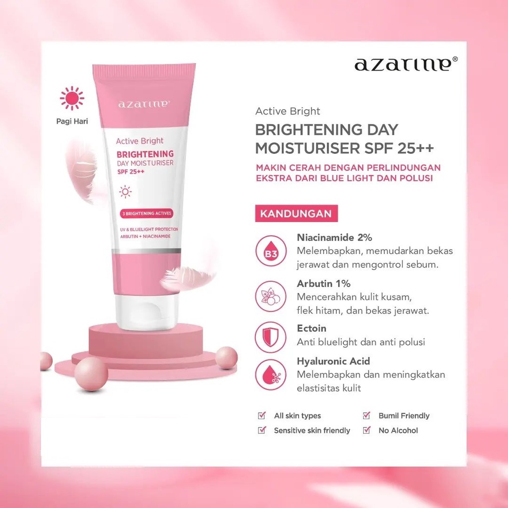 Azarine Active Bright - Brightening Day Moisturiser SPF 25++ 20gr