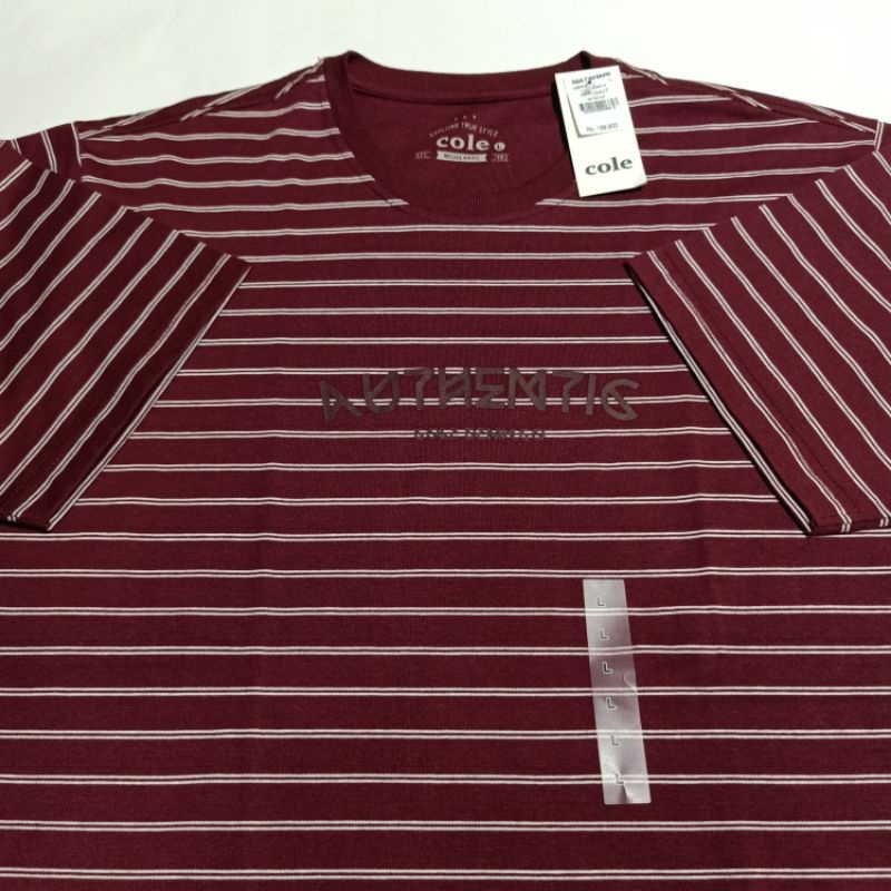 Kaos Pria T Shirt Lengan Pendek  Merek COLE Branded Matahari Original