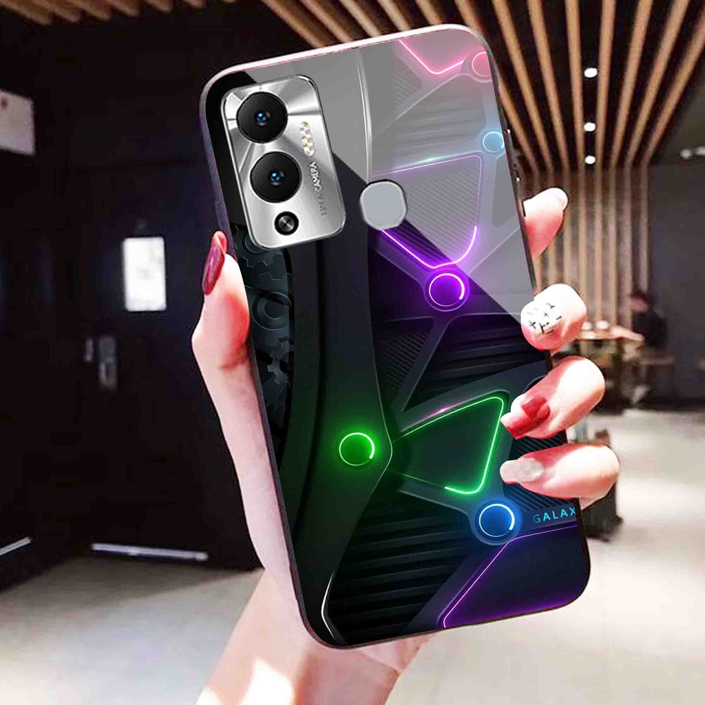 (GC 25) Softcase Kaca Infinix Hot 12 Play Hot 12i - Kesing Kaca Infinix Hot 12 Play Hot 12i - Case C