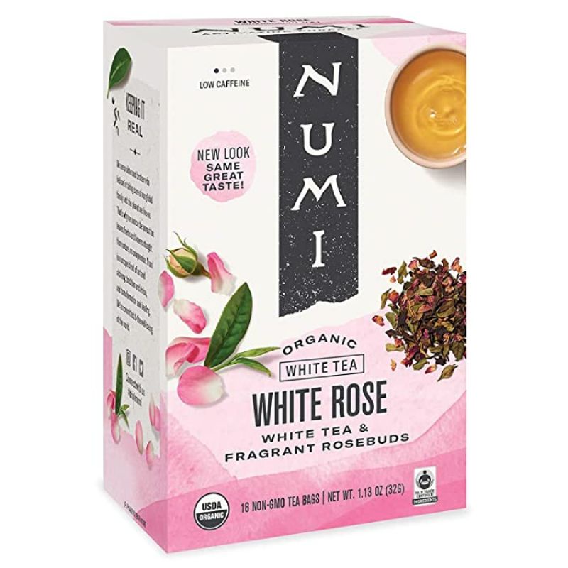 

NUMI Organic White Tea White Rose 18 Teabags