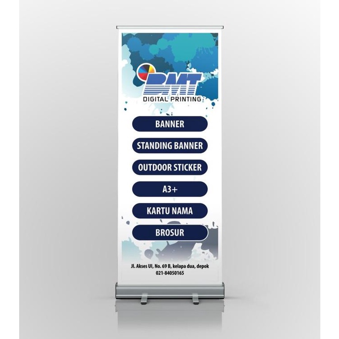 

Cetak RollUp Banner Standart, ukuran 60x160 cm - Murah Berkualitas