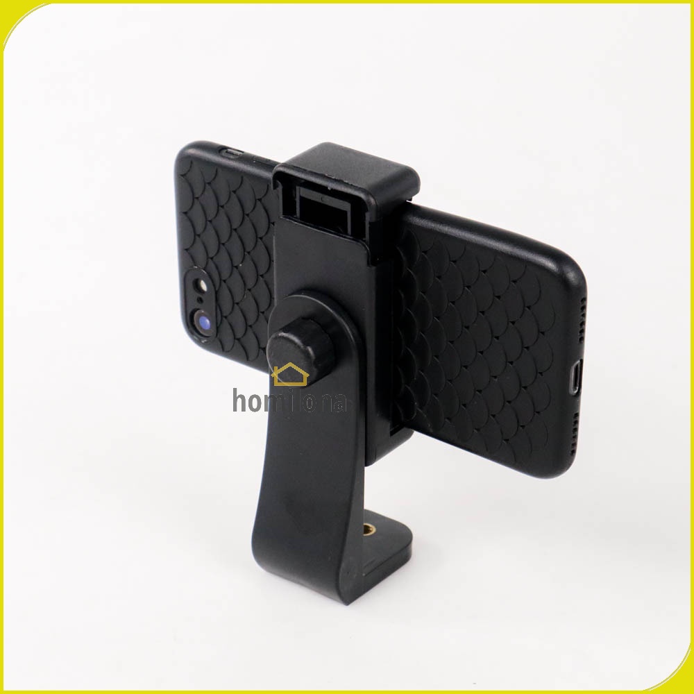 Dudukan Smartphone Phone Clip Bracket Holder Mount Tripod Monopod - AIEACH F360 - Black