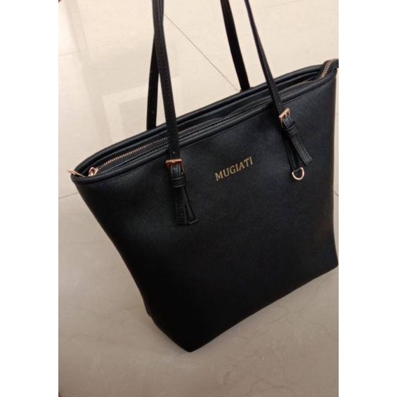 KUSHI BAG BLACK/INITIAL BAG