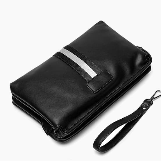 Clucth Cowok Keren Banget Motif Bally Hand Bag Pria Dompet Kulit