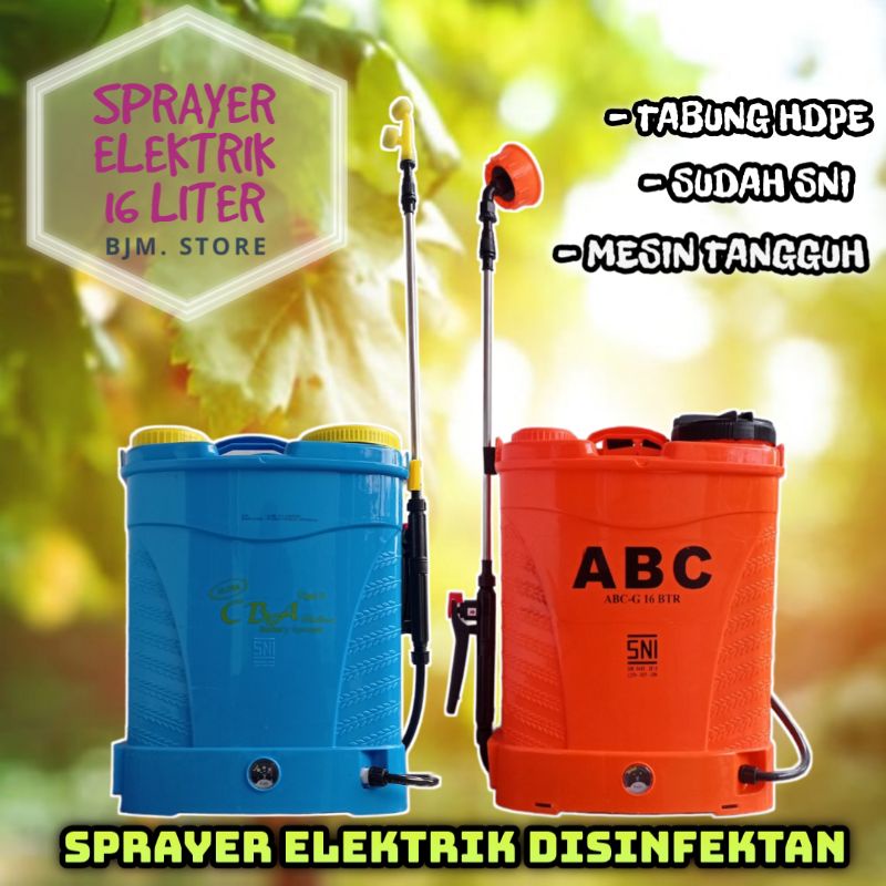 SPRAYER ELEKTRIK CBA TYPE 3 DAN ABC-SM / TANGKI SPRAYER OTOMATIS / TANGKI ELEKTRIK CASS / SEMPROTAN 