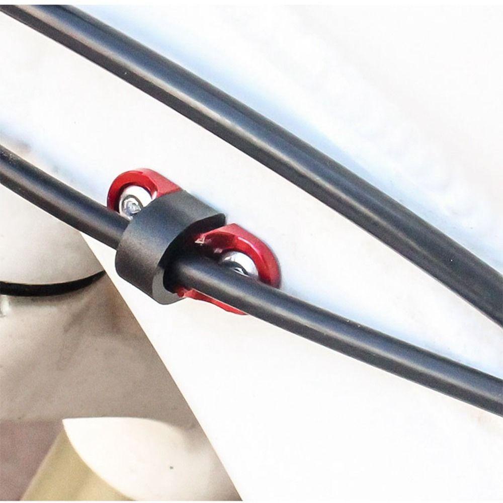 R-FLOWER 1set Penjepit Tetap Kabel Rem Aluminium Set Aksesoris Frame Gesper