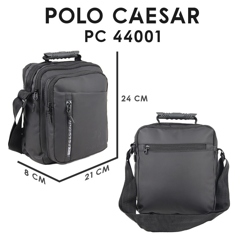 [KLIKTAS] Tas Selempang Pria Kotak Polo Caesar 44001 Man Bag Sling Bag Tahan Air