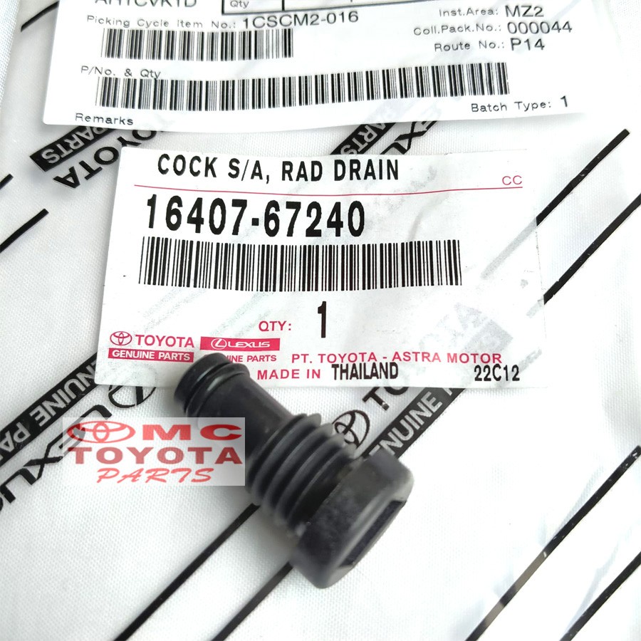 Tutup Kran Radiator Kijang Innova Fortuner Hilux 16407-67240