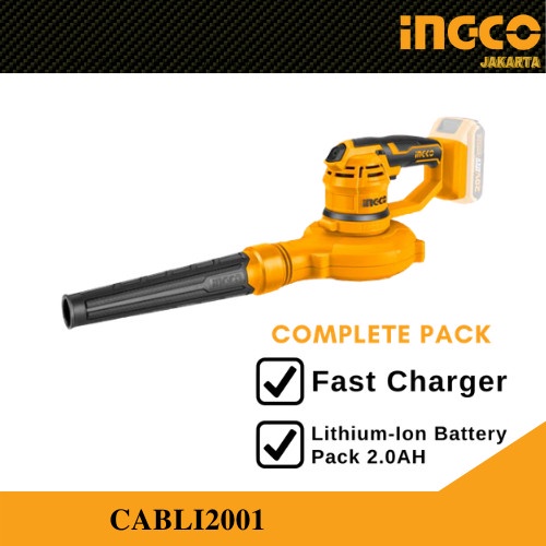 BLOWER BATERAI BLOWER ANGIN CORDLESS 20V PACK 2.0AH INGCO CABLI2001