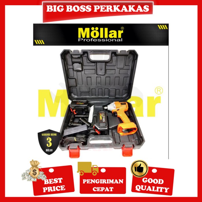 Xenon 18V Impact Wrench Cordless Mesin Impact Wrench Baterai Charger #98