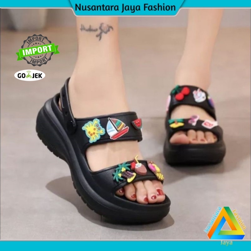 6.6 Sandal Wanita Jibitz Balance Kekinian Terbaru Balance 6085-2