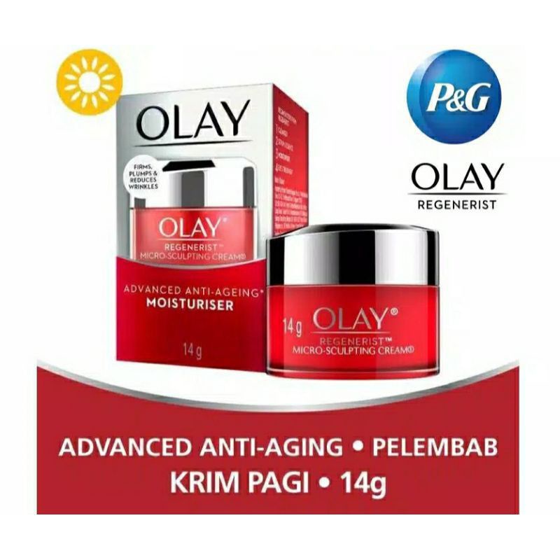 OLAY REGENERIST MICRO SCULPTING ANTI AGING MOISTURIZER CREAM 14G