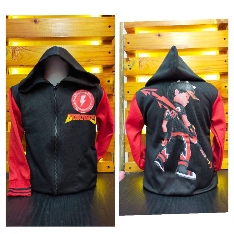 Jaket Anak Laki Laki Boboiboy Bahan Fleece/Kids Jacket/Jaket Boboiboy Anak Laki-laki/Jaket Boboiboy/