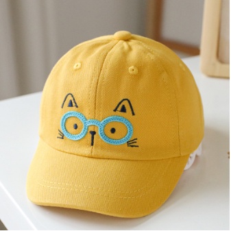 Topi Baseball Anak Laki Boordir Kacamata / Mata Kucing Lucu Topi Anak Laki-Laki Perempuan Unizex