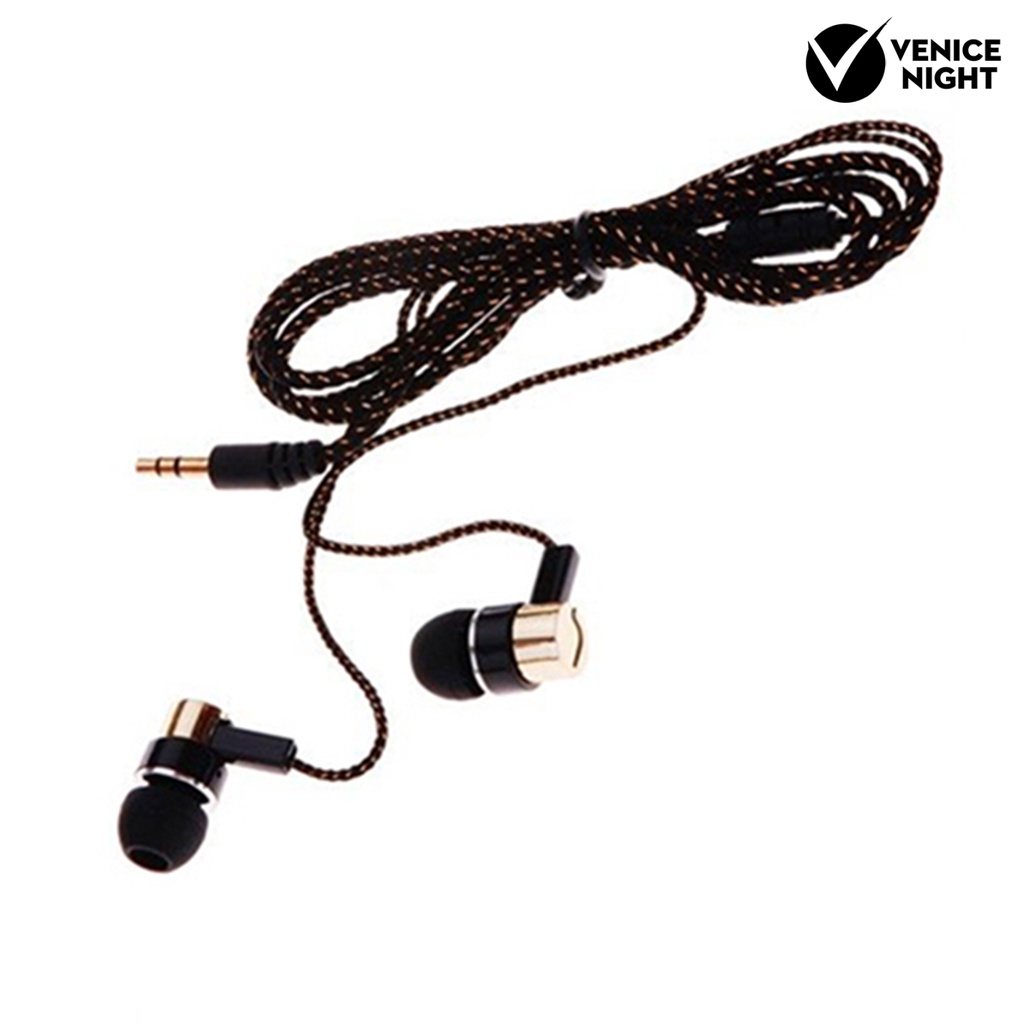 (VNEP) (Berkabel) Headset Earphone In-ear Stereo Noise Reduction Bahan TPE Jack 3.5mm Untuk Asrama