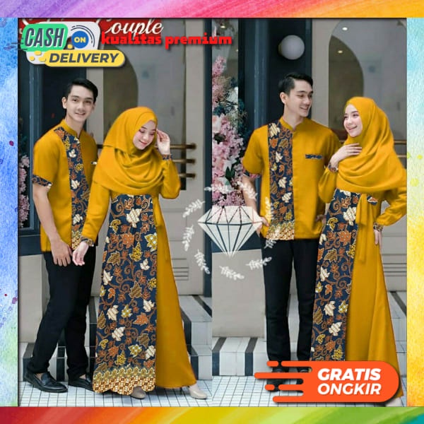 Baju Pasangan Keluarga Jumbo Couple Kondangan Lebaran 2023 Kekinian Cp Elegan Casual Renda Baju Kape