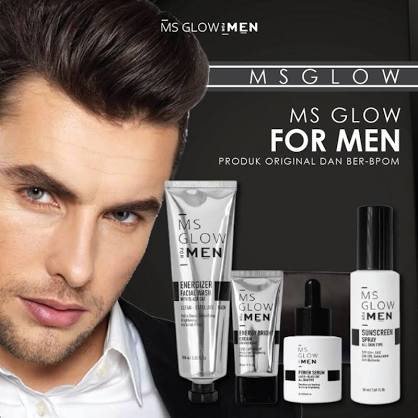 MS GLOW FOR MEN CREAM WAJAH PRIA/CREAM PENCERAH WAJAH ORIGINAL/SERUM WAJAH/MASKULIN FACIAL WASH