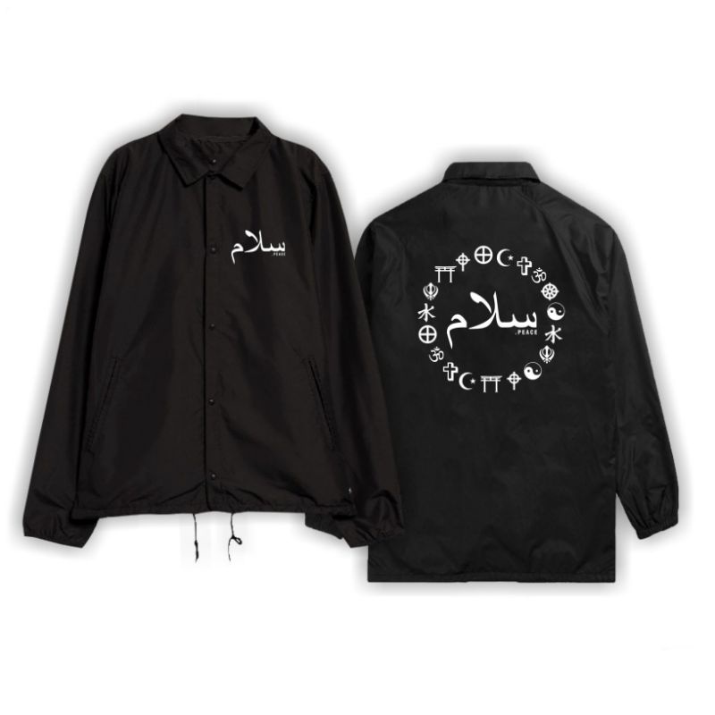 Jaket coach pluralisme peace - Jaket waterproof - Jaket outdoor - pluralisme