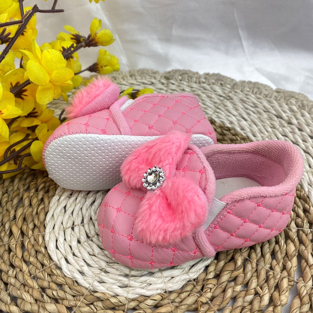 Sepatu Anak Prewalker Sepatu Baby Bayi Anak Belajar Jalan 0-12 Bulan PITA BESAR CP08