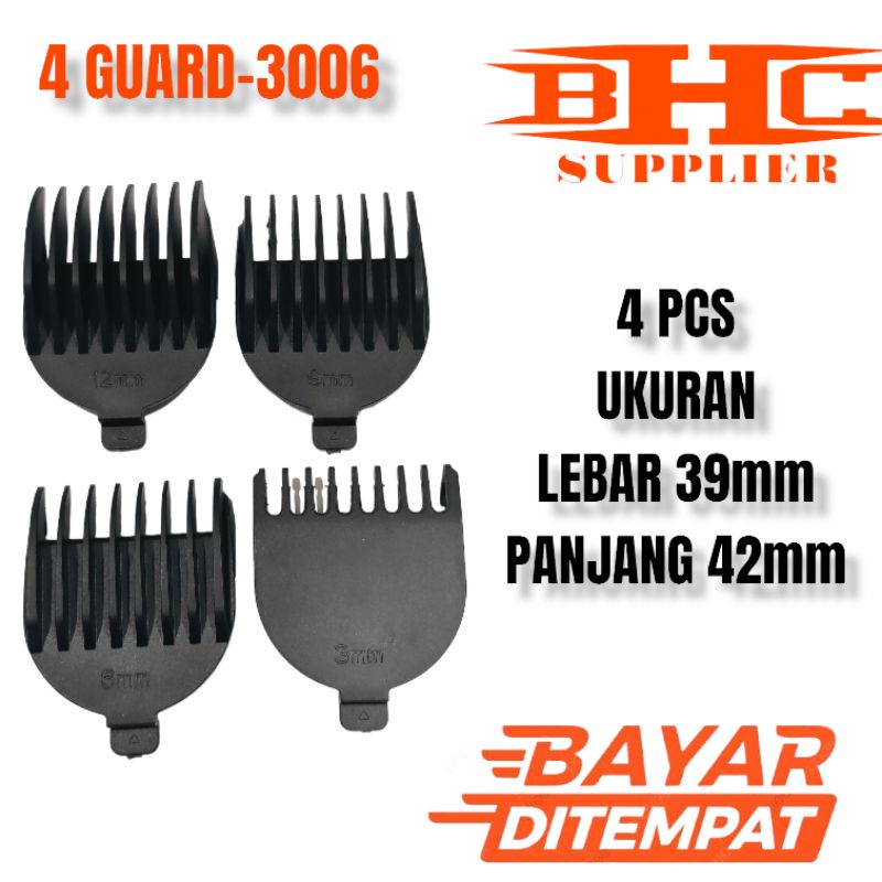 4 Guard 3006 Sepatu Ukuran Mesin Cukur Rambut Kemei Dll Spare Part Suku Cadang