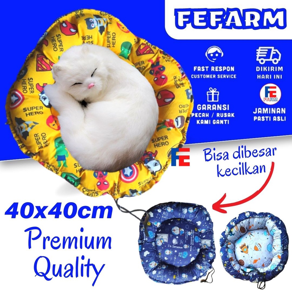 KASUR KUCING PET BED TEMPAT TIDUR ANJING DAN KUCING MOTIF KEREN FEFARM