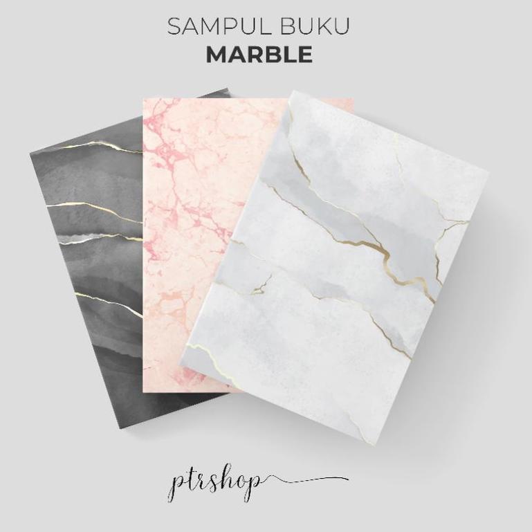

PRODUCT TERLARIS PROMO SAMPUL BUKU BOOK COVER A5/B5 MARBLE EDITION ♡ 860