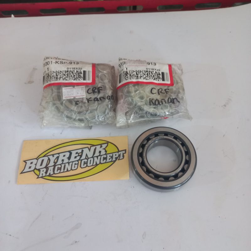 BEARING / LAHER ASKRUK 91001-KSP-913 ATAU CRF 150 KANAN ORI AHM BOYRENK RACING