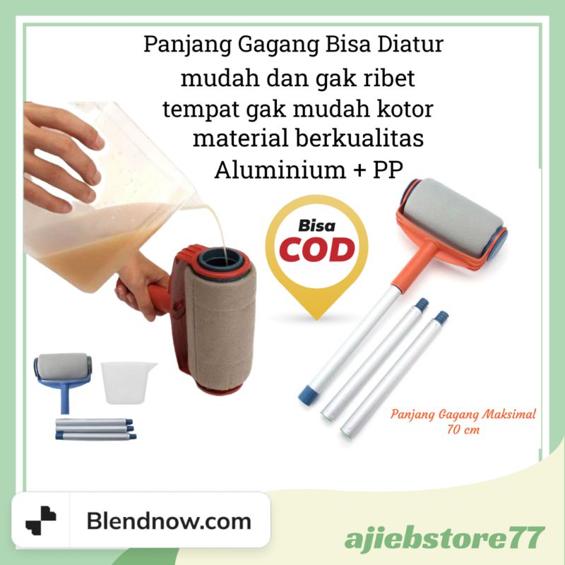 kuas cat roll 70cm alat pengecat tembok dinding rumah praktis alloet - HD-TVYQS
