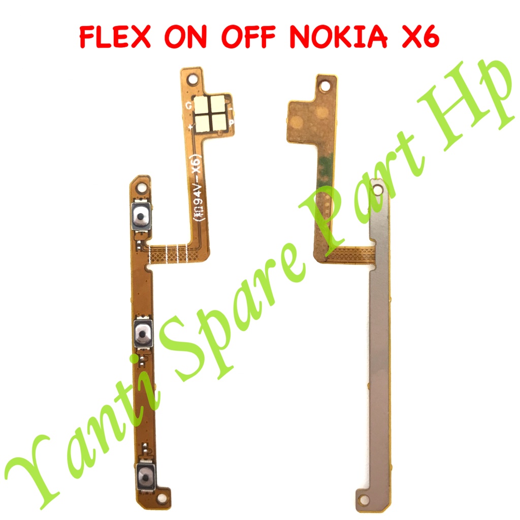 Flexible On Off Nokia X6 6.1 Plus Original Terlaris New