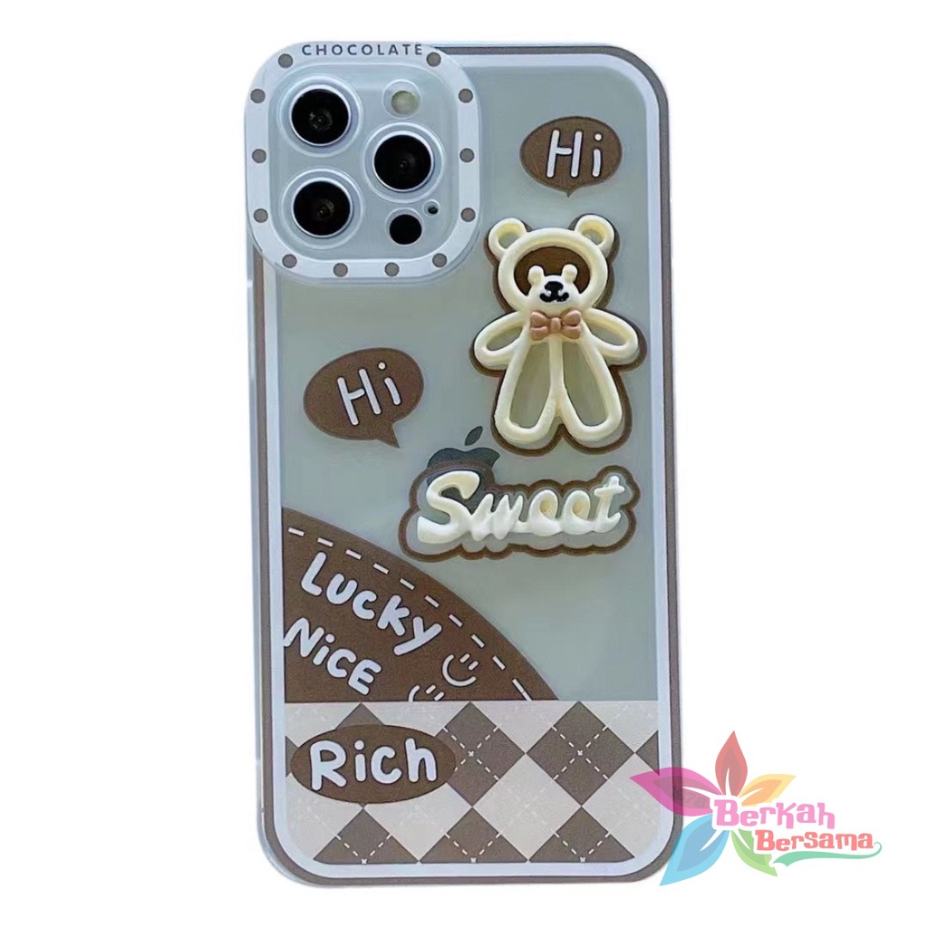 SS111 SOFTCASE 3D CUTE BEAR REALME 5 5I 5S C3 8 8I 9 PRO C11 C12 C15 C25 NARZO 50A C15 C17 7I C20 50I C21 C21Y C25Y C30 C31 C35 50A PRIME V13 BB7213