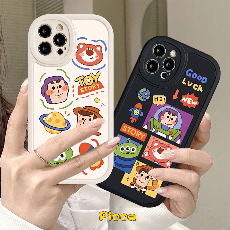 Kartun Lucu Toy Story Losto Casing C53 Realme GT Master Edition C30 C15 C21Y C25Y C31 C25 C35 C25s C12 8 8i 9i C17 C3 C11 C21 C20 8Pro C20A 6 6i 5i 5s 5 6s Cute Bear TPU Cover