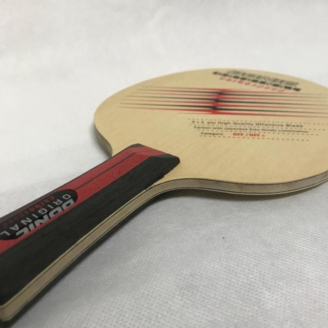 TERLARIS Bat Pingpong Donic Ovtcharov Carbo speed Plus Acuda dan Liga set