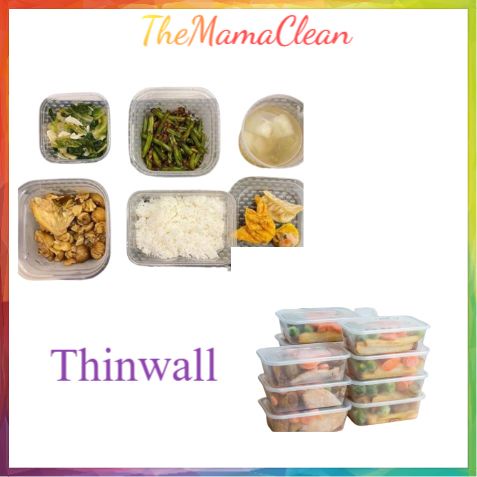 THINWALL OVEN SAFE FOOD CONTAINER BOX TEMPAT MAKANAN PLASTIK SERBAGUNA