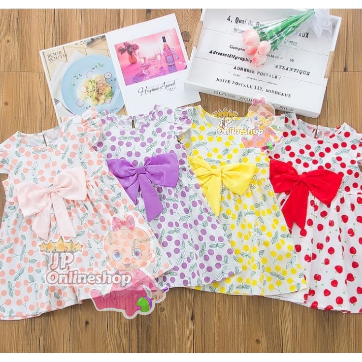 Dress anak CERRY Pita CERRY 0-2th ( SNI ) premium