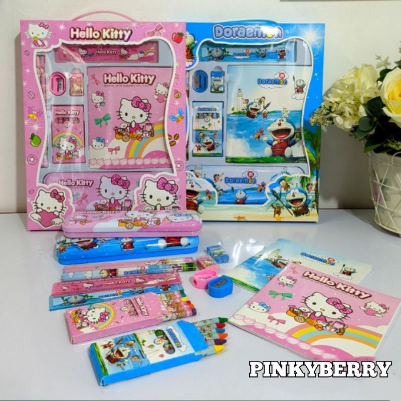 

Stationary Set 8in1 Peralatan Tulis Anak Karakter Hello Kitty & Doraemon YOYO8012