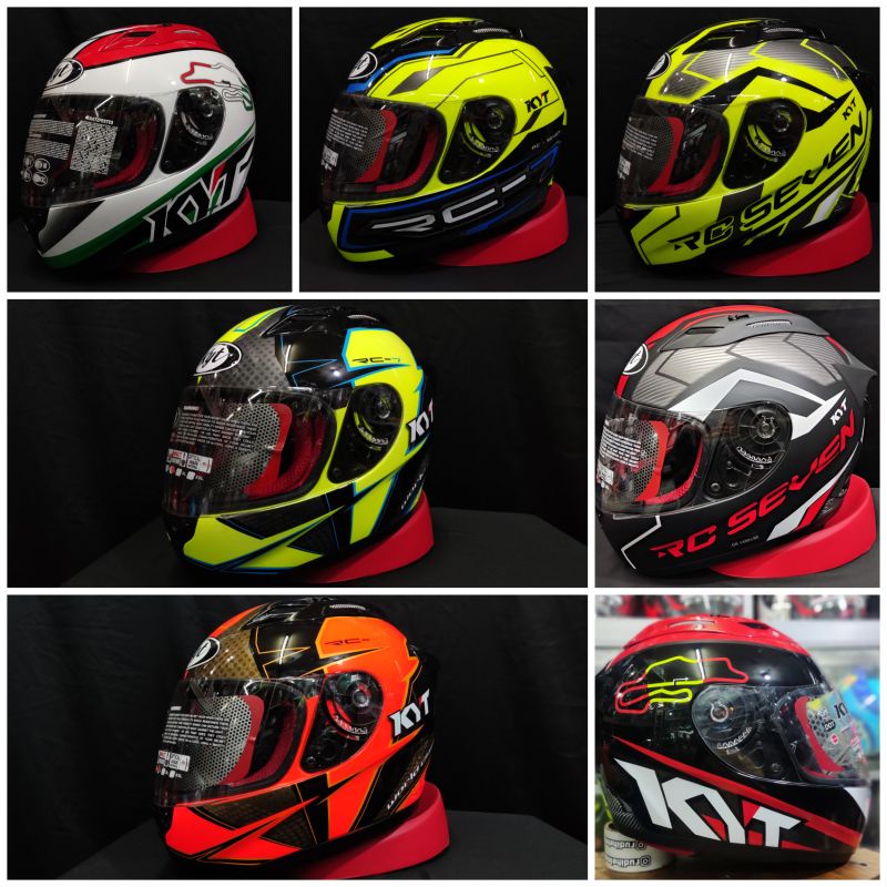 helm kyt rc7 seri motif