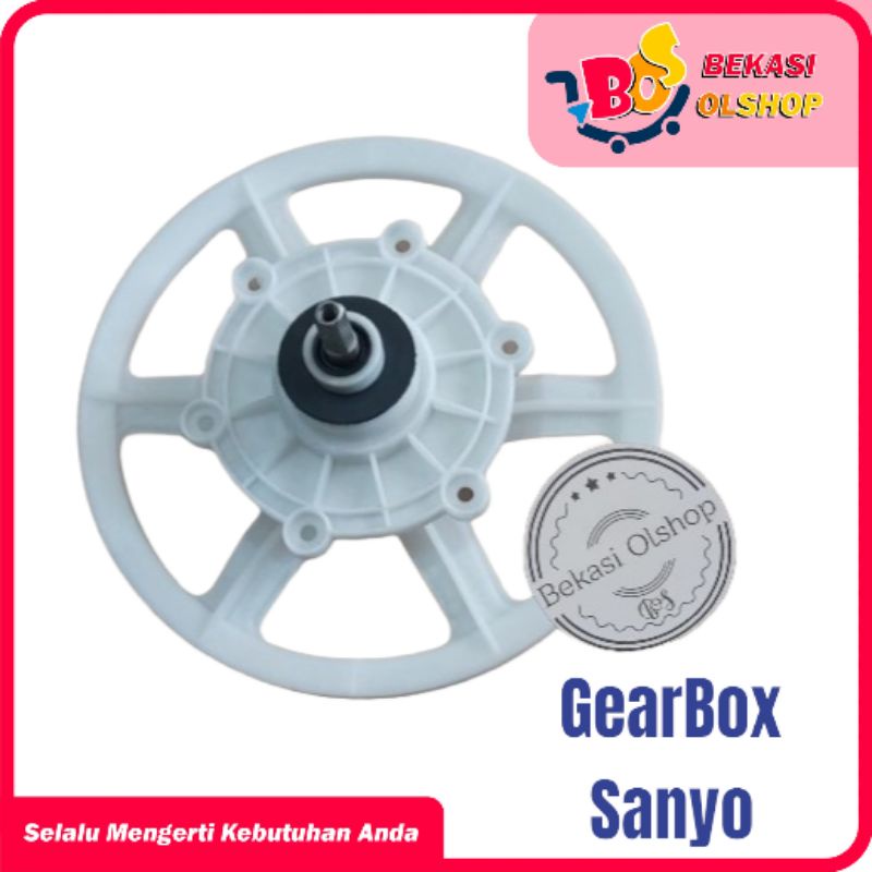 Satu Gear Box As Pully Mesin Cuci Sanyo Aqua 2Tabung  Gear Box Mesin Cuci Sanyo