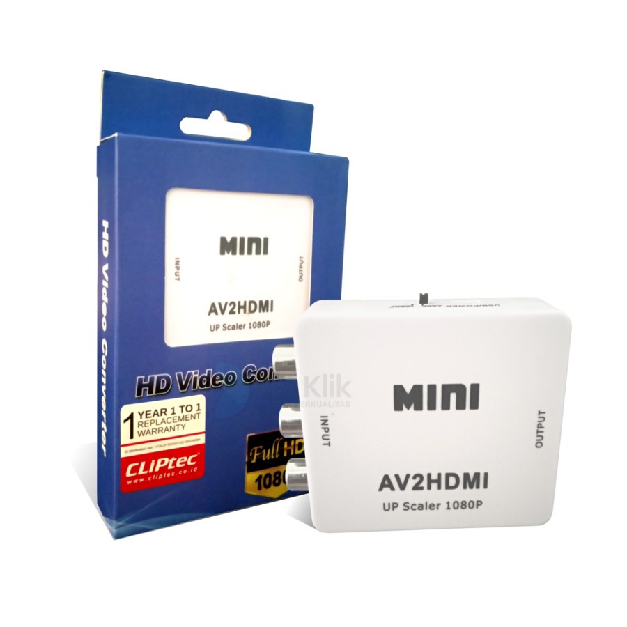 Converter CLIPtec Mini Box CL-CV RH AV TO HDMI FHD 1080P