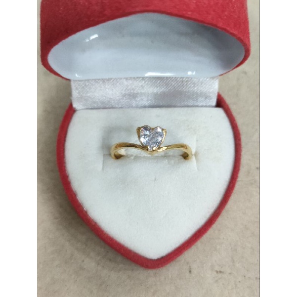 cincin mata 1 putih love 1 gram emas muda