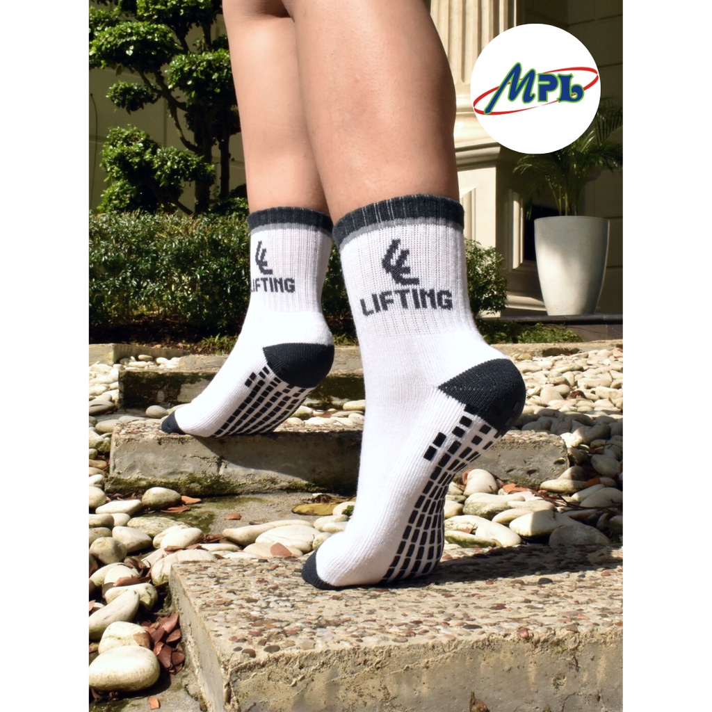 KAOS KAKI SPORT LIFTING DWIGHT SLIP PUTIH UNISEX / KAUS KAKI / SPORT SOCKS