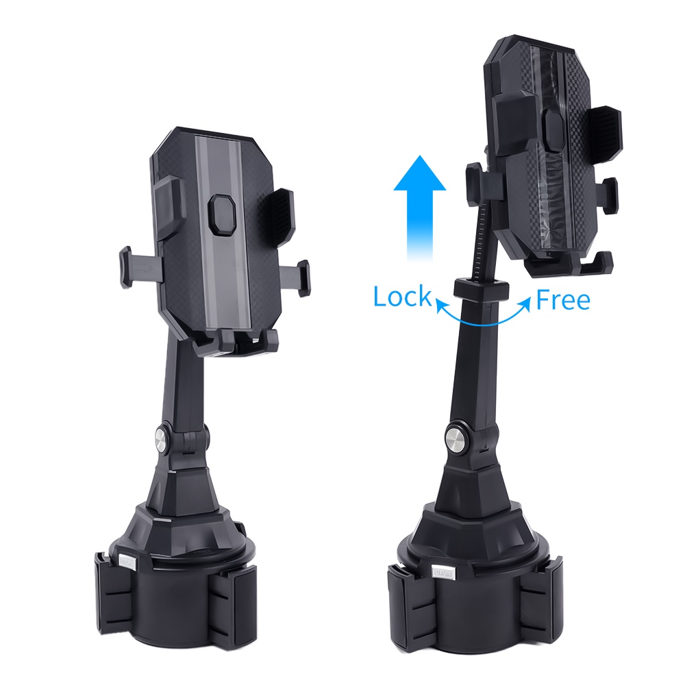 Stand Holder Handphone / Botol / Kaleng Minuman Universal Bisa Berputar 360 Derajat Untuk Mobil