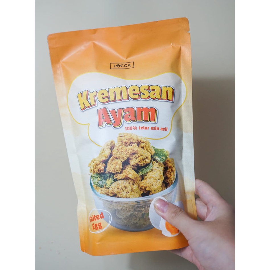 Kremesan Ayam Telur Asin / Salted egg Locca - 100 gr