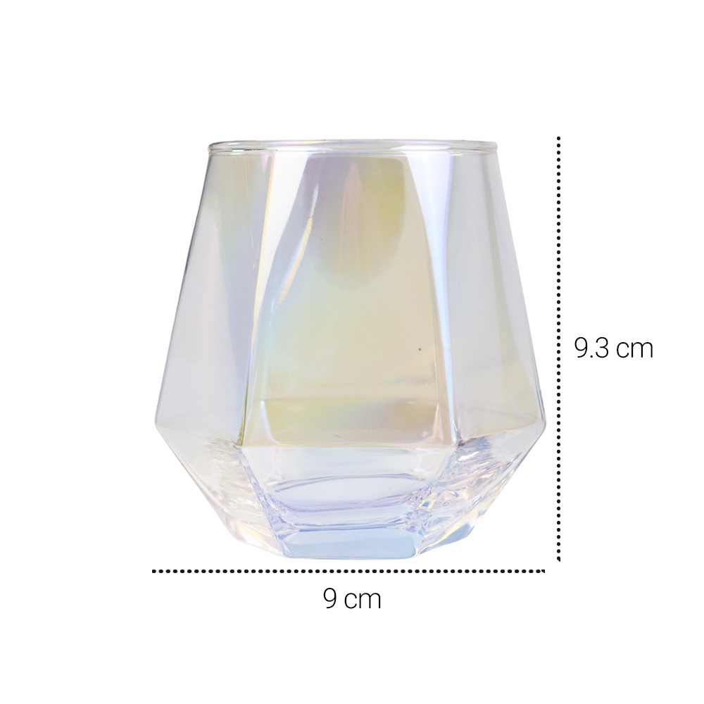 One Two Cups Gelas Minuman Diamond Crystal Glass 310ml Transparent