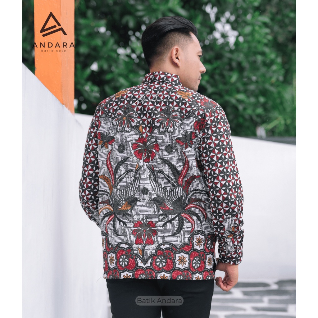 Kemeja Batik Pria Lengan Panjang Premium Jumbo Regular  Fit Modern Best Seller Dhani