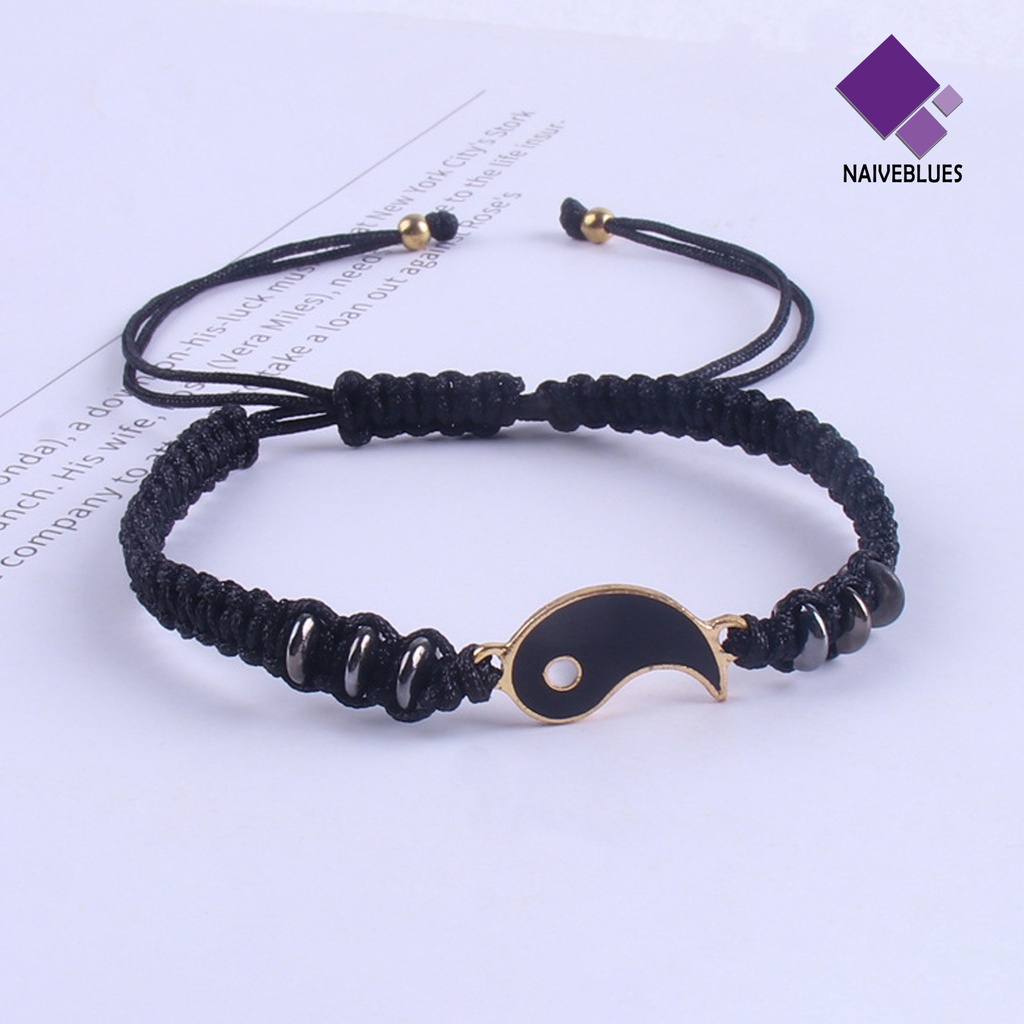 2 Pcs Gelang Rajut Tangan Dapat Disesuaikan Model 2 Matching Yang Untuk Hari Valentine