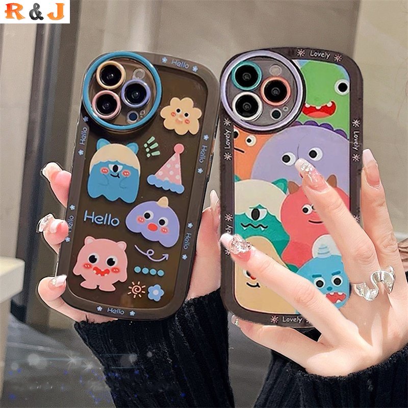 Soft Case Silikon Motif Monster Untuk Samsung A13 A03 A03S A23 A02S A30S A11 A12 A51 A30 A50 A52 A20S A10S M11 M12 J7 PRO J4 PLUS J7 PRIME