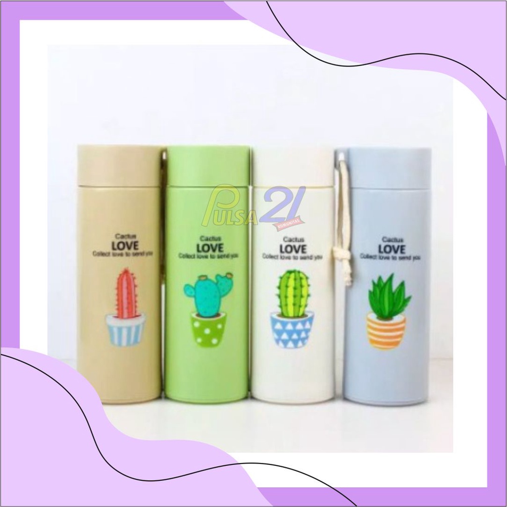 BOTOL MINUM KACA KAKTUS